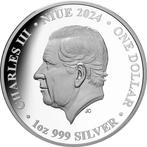 Niue. 1 Dollar 2024 Big Foot Colorized & Proof, with Box -, Postzegels en Munten