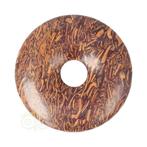 Coquina Jaspis edelstenen donut hanger Nr 10 - Ø4 cm, Handtassen en Accessoires, Edelstenen, Nieuw, Verzenden
