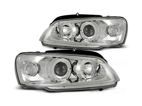 Angel Eyes koplampen Chrome geschikt voor Peugeot 106, Auto-onderdelen, Verlichting, Nieuw, Peugeot, Verzenden
