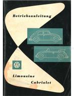 1960 VOLKSWAGEN KEVER 1200 INSTRUCTIEBOEK DUITS, Ophalen of Verzenden