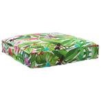 vidaXL Palletkussen voor zitting Bloemen Multikleur 80 x 80, Verzenden, Nieuw