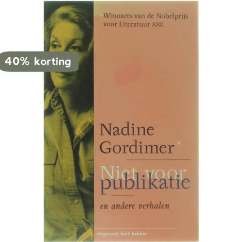 Niet voor publikatie 9789035110786 Nadine Gordimer, Boeken, Romans, Gelezen, Verzenden
