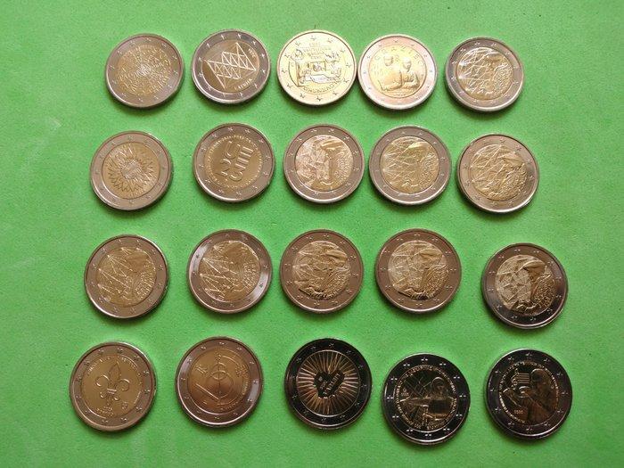 Europa. 2 Euro 2022/2025 (20 monete) (Zonder Minimumprijs), Postzegels en Munten, Munten | Europa | Euromunten
