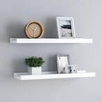 vidaXL Fotoplanken 2 st 60x9x3 cm MDF wit, Verzenden, Nieuw