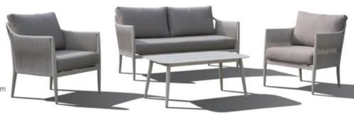 Loungeset -  bank met stoelen - Nieuw, Tuin en Terras, Tuinsets en Loungesets, Bank, Bijzettafel, Stoel, Nieuw, Aluminium, Loungeset