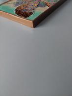 Tegel - Cloisonne tegel pauw - Westraven - 1930-1940