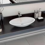 vidaXL Wastafel 59,3x35,1x10,7 cm mineraal gegoten/marmer, Doe-het-zelf en Bouw, Sanitair, Verzenden, Nieuw