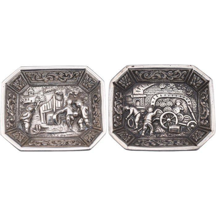 Dienblad (2) - .925 zilver, Antiek en Kunst, Antiek | Zilver en Goud