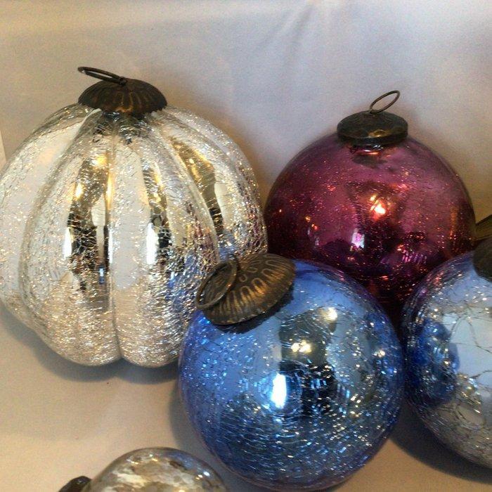 Kerstballen (9) - Glas - Grote glazen kerstballen, Diversen, Kerst