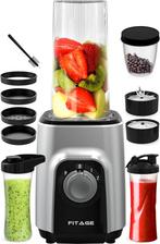 2dekans | FITAGE Blender to Go - Smoothie Maker - 500w - 2x, Elektronische apparatuur, Keukenmixers, Ophalen of Verzenden, Nieuw