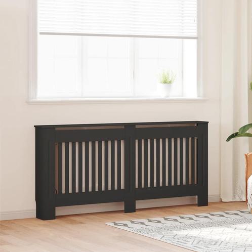 vidaXL Radiatorombouw 172x19x81,5 cm MDF zwart, Doe-het-zelf en Bouw, Verwarming en Radiatoren, Nieuw, Verzenden