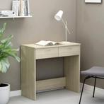 vidaXL Bureau 80x40x75 cm bewerkt hout sonoma eikenkleurig, Huis en Inrichting, Bureaus, Verzenden, Nieuw