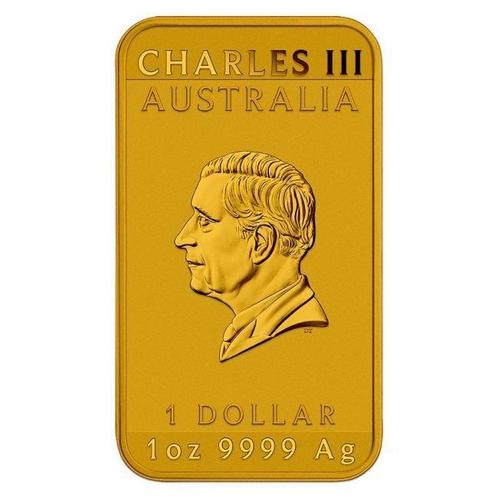 Australië. 1 Dollar 2024 1 oz, Rectangle Red Dragon 24k Gold, Postzegels en Munten, Munten | Europa | Niet-Euromunten