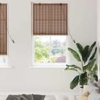 vidaXL met gordijnen Bruin 100 x 220 cm Bamboe, Verzenden, Nieuw
