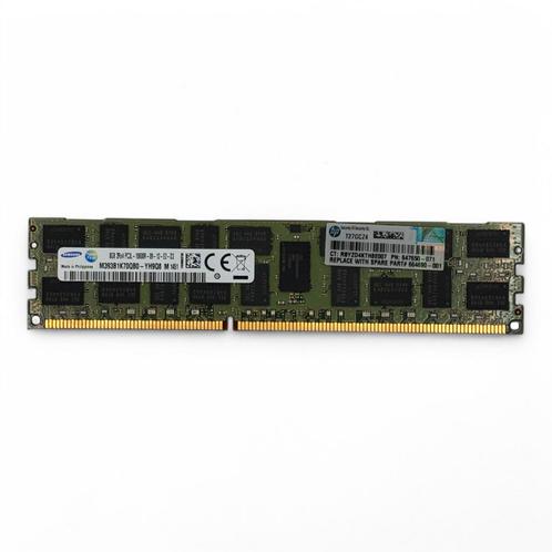 8GB 2Rx4 PC3L-10600R Samsung M393B1K70QB0-YH9Q8 HP P/N:, Computers en Software, RAM geheugen, DDR3, Server, 8 GB, Refurbished