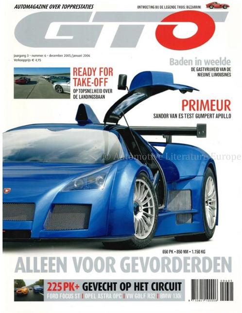 2005/2006 GTO MAGAZINE 06 NEDERLANDS, Livres, Autos | Brochures & Magazines, Enlèvement ou Envoi