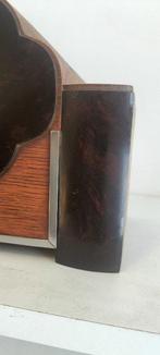Horloge de coucou - Art déco -chêne-bakélite-chrome -laiton, Antiek en Kunst