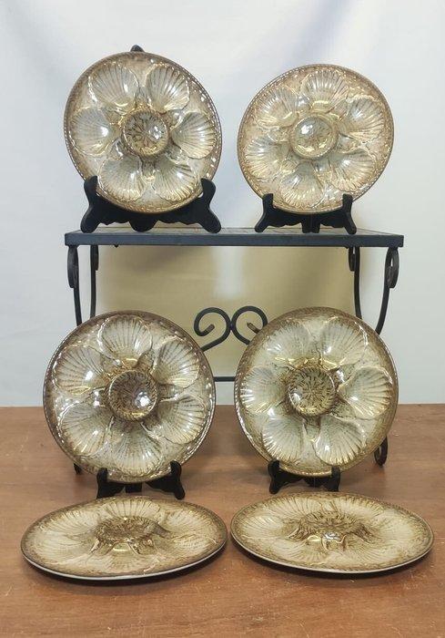 Chantilly - Service à huîtres (6) - Poterie, Antiek en Kunst, Antiek | Meubels | Tafels