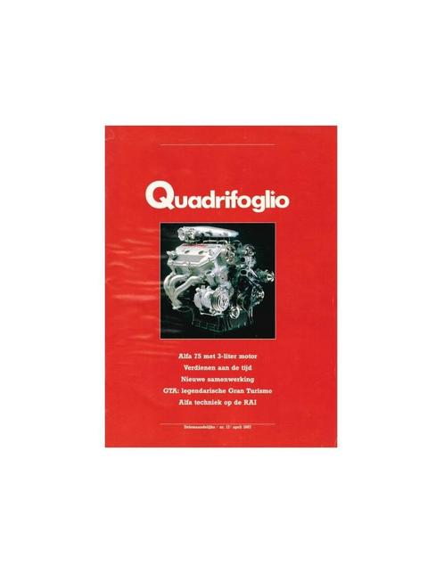 1987 ALFA ROMEO QUADRIFOGLIO MAGAZINE 17 NEDERLANDS, Boeken, Auto's | Folders en Tijdschriften, Ophalen of Verzenden