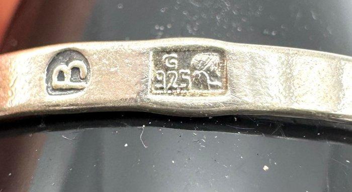 Zonder Minimumprijs - Ring Zilver Barnsteen, Handtassen en Accessoires, Ringen