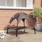 vidaXL Verhoogd Hondenbed Bruin Metaal 76 x 62 x 70.5 cm, Dieren en Toebehoren, Verzenden, Nieuw