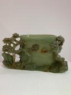 borstels uitspoelen - Celadon jade - China - Eind 19e eeuw, Antiquités & Art