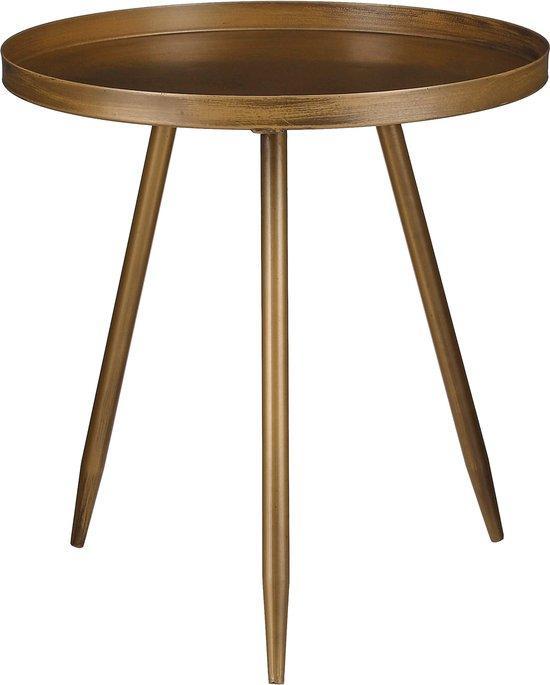 2dekans | Mica Decorations Flores Bijzettafel - H42x Ø40 cm, Huis en Inrichting, Tafels | Salontafels, Ophalen of Verzenden