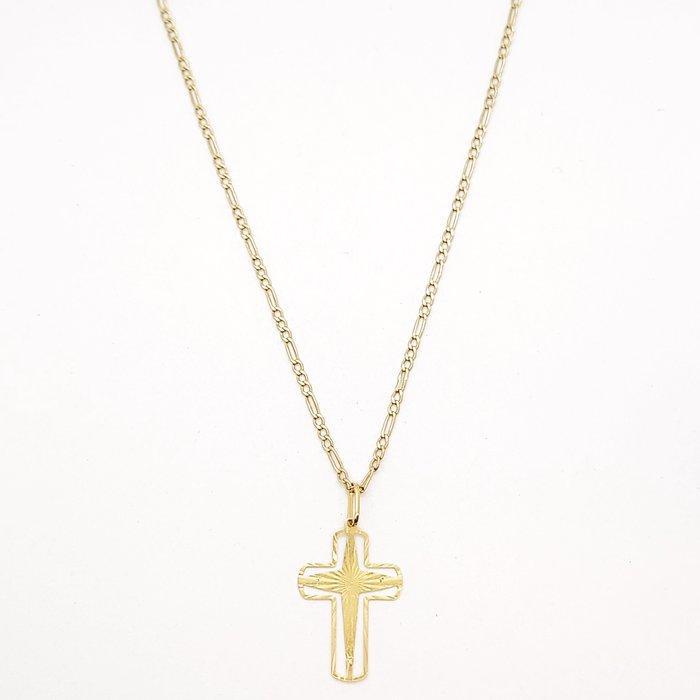 Ketting met hanger - 18 karaat Geel goud, Handtassen en Accessoires, Antieke sieraden