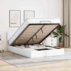 vidaXL Bed poef met matrassen en LEDs 140x200cm kunstleer, Verzenden, Nieuw