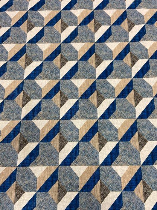 Huidige stof met optisch patroon in dubbele hoogte zonder, Antiek en Kunst, Antiek | Tapijten, Tafelkleden en Textiel