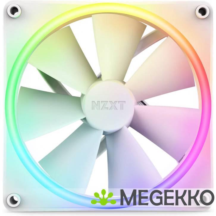 NZXT F140 RGB DUO - 140mm RGB Fan - Single - White, Computers en Software, Computerkoelers, Nieuw, Verzenden