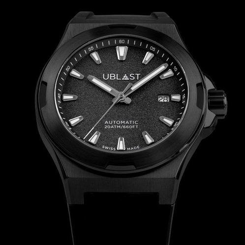 Ublast - Beyond - Automatic Swiss Made - REF.UBBEYB42BK -, Handtassen en Accessoires, Horloges | Heren