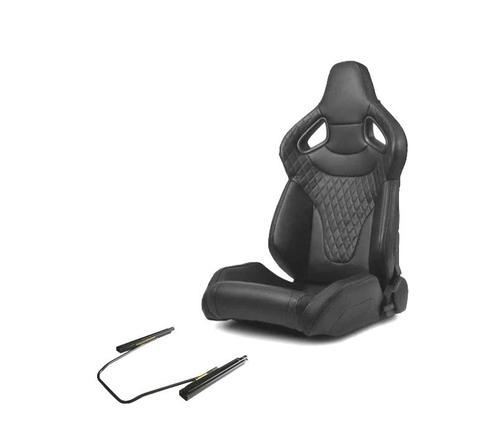KIT SIÈGE BAQUET SPORT UNIVERSEL CUIR NOIR STYLE SPORTSTER, Auto-onderdelen, Interieur en Bekleding, Verzenden