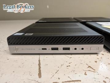 4 x HP Elite desk 800 G4 65w desktop mini-pc beschikbaar voor biedingen
