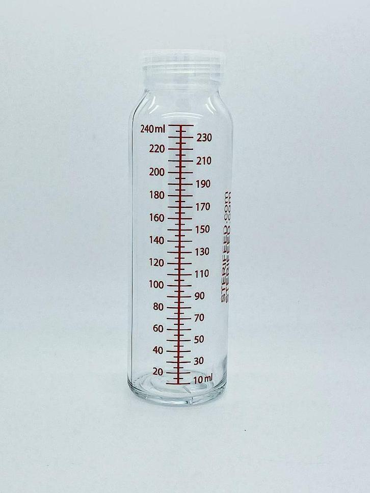 Sterifeed Glazen Moedermelk bewaarfles 240ml, Diversen, Verpleegmiddelen, Nieuw, Ophalen of Verzenden