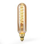 LED Spiraal lamp 8,5W Retrostijl Gold glas Dimbaar Extra, Maison & Meubles, Verzenden