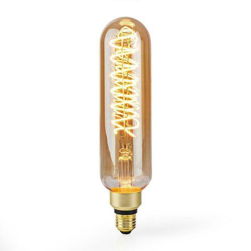 LED Spiraal lamp 8,5W Retrostijl Gold glas Dimbaar Extra, Huis en Inrichting, Lampen | Losse lampen, Nieuw, E27 (groot), Verzenden