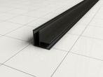 hoekprofiel tbv glaswand 1cm 200cm matzwart, Ophalen of Verzenden, Nieuw