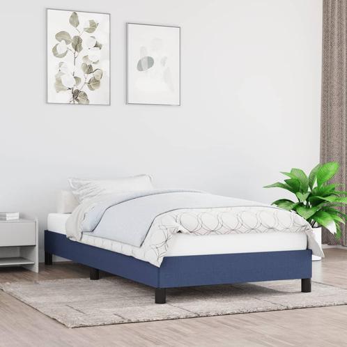 vidaXL Bedframe stof blauw 80x200 cm, Maison & Meubles, Chambre à coucher | Lits, Envoi