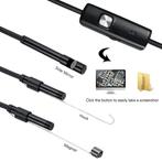 Endoscoop Camera 1 Meter - 7mm Inspectie Semi Flexibel Kabel, Verzenden, Nieuw