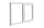PVC raam kozijn vast-draaikiep b200xh110 cm wit stomp, Nieuw, Dubbelglas, Ophalen of Verzenden, 80 tot 120 cm