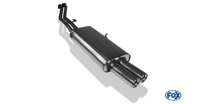 FOX BMW E30 320i/ 325i einddemper - 2x76 type 13, Autos : Pièces & Accessoires, Systèmes d'échappement, Envoi