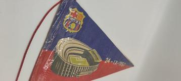 Wimpel - C.F.Barcelona - Inauguración Camp Noup 1957 -
