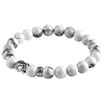 Fako Bijoux® - Buddha Armband - Deluxe - Wit, Handtassen en Accessoires, Armbanden, Verzenden, Nieuw