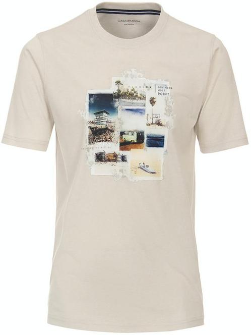 Casa Moda T-shirt Key West en Miami Collectie Beige, Kleding | Heren, T-shirts, Verzenden