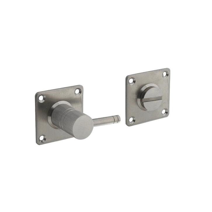 WC slot vierkant 42x42x2mm geborsteld RVS, Doe-het-zelf en Bouw, Hang- en Sluitwerk, Slot, Nieuw, Ophalen of Verzenden
