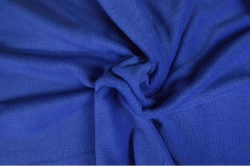 10 meter fleece stof - Blauw - 100% polyester, Hobby en Vrije tijd, Stoffen en Lappen, 120 cm of meer, 200 cm of meer, Blauw, Nieuw
