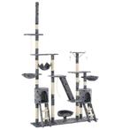 vidaXL Kattenpaal met sisal krabpalen 230-250 cm, Verzenden, Nieuw