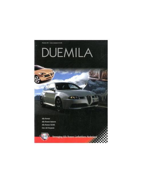 2003 ALFA ROMEO CLUB DUEMILA MAGAZINE 69 NEDERLANDS, Livres, Autos | Brochures & Magazines