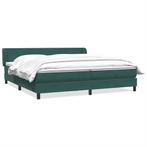 vidaXL Boxspringbed met matrassen 180x220 cm fluweel, Verzenden, Nieuw